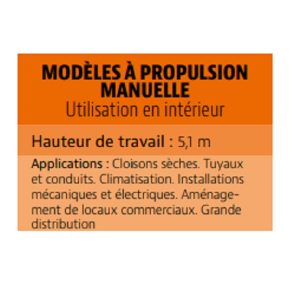 Powertower propulsion manuelle