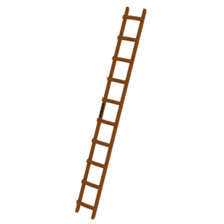 Echelle de toit en bois
