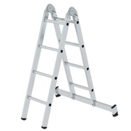 Echelle pliante 2 parties avec traverse nivello®