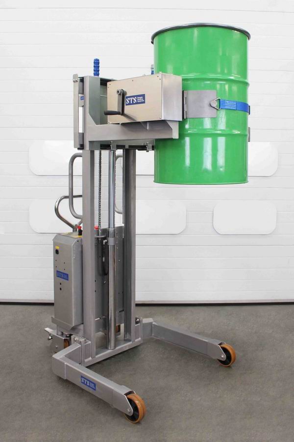 Manipulateur de fût en acier inoxydable (pneumatique) STP01-DRU01-SS-Ex